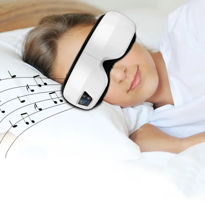 Smart Eye Massager Air Bag Vibrating Eye Care Instrument Heating Bluetooth Eye Music Relieves Fatigue Dark Circles Remove Weary