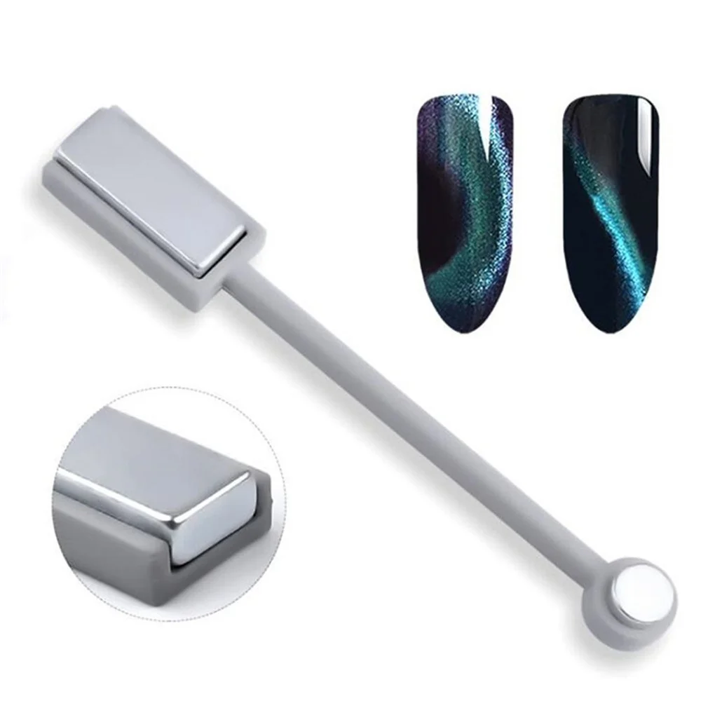 Double Head Nail Cat Eye Magnetic Rod stick Powerful Magnet Suitable for cat eye gel polish nail art Decoration tools NAB051