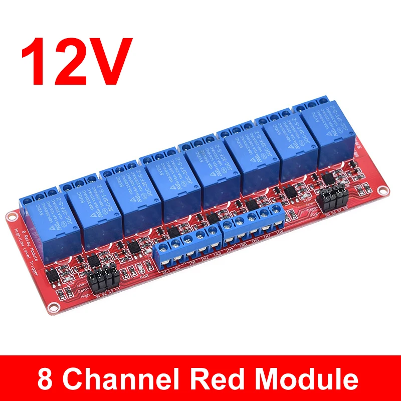 GLFILL 4-way Channel Relay Module with Optocoupler, In Stock, 5V,12V