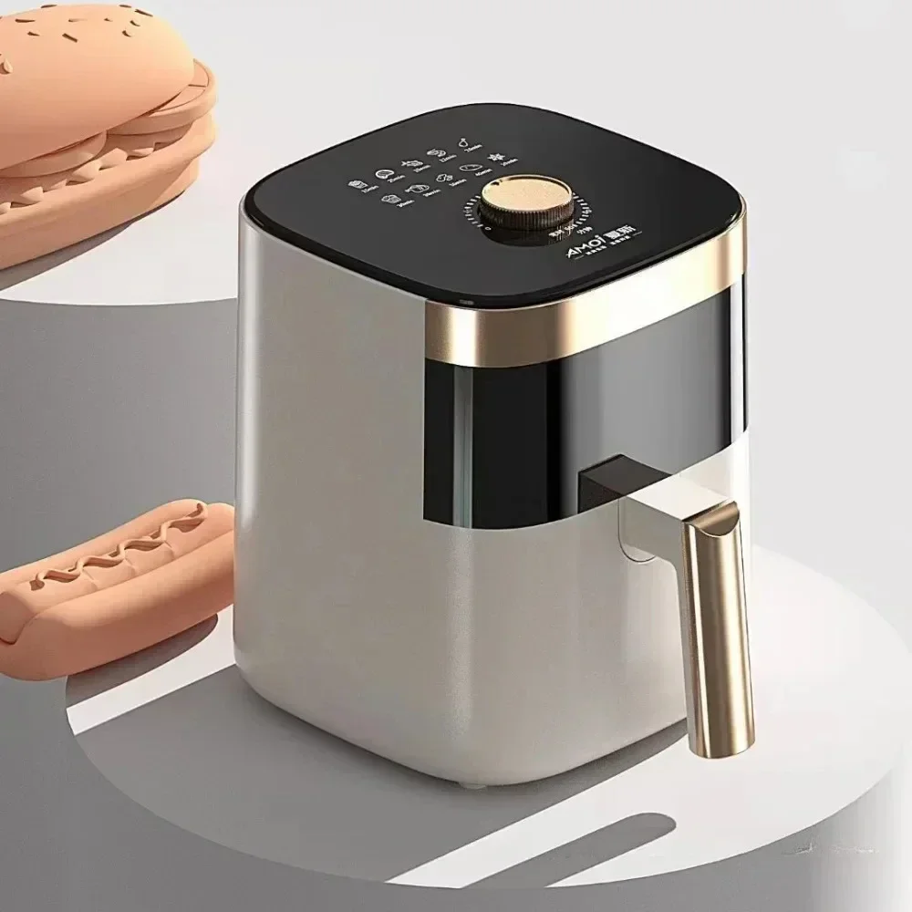 5L Air Fryers 220V Household Visual Multi-function Electric Fryer Oven Large Capacity Visual Fryer Chip Machine Airfryers Oven