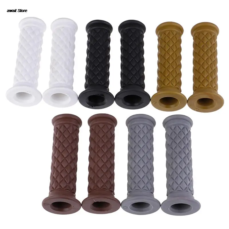 

Винтажные мотоциклетные ручки, резиновая ручка для скутера для honda harley moto, руль для Кафе racer, мотоциклетный захват 1,6 дюйма * 4,9 дюйма