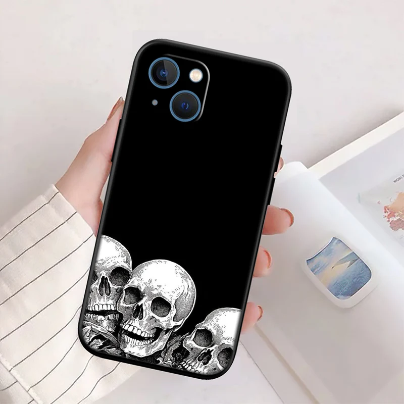 Skeleton Skull Design Phone Case