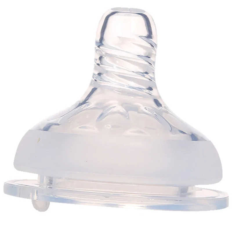 For Philips Avent Realistic Baby Silicone Nipple Soft Touch Wide Caliber Liquid Feeling Cross Hole Baby Bottle Accessories