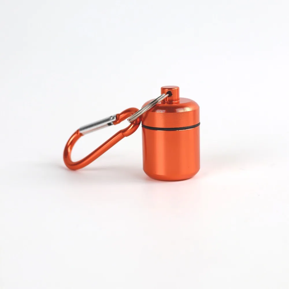 Premium Waterproof Portable Mini Pill Case Keychain – Travel Container with Keyring for Medicine and Earplugs