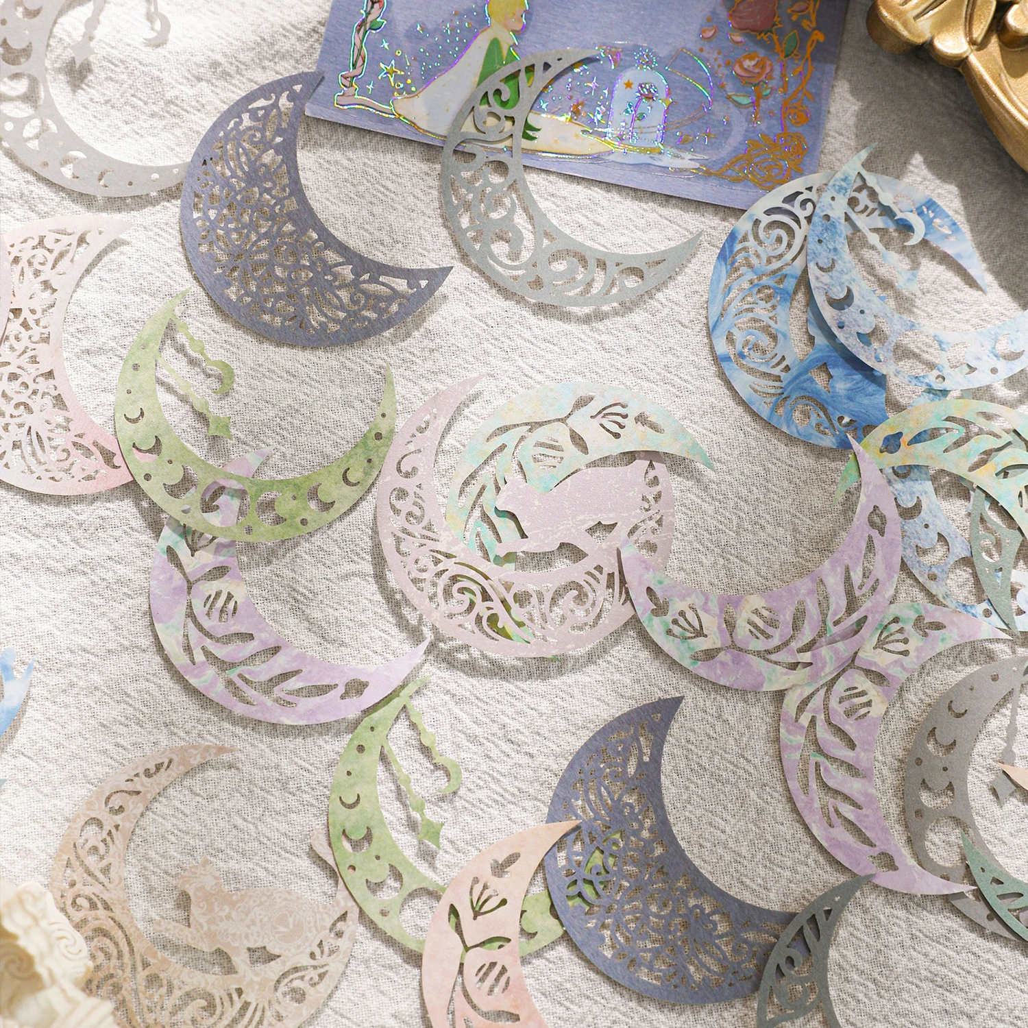 30pcs/pack Decor Scrapbook Hollow lace Materials Paper Combo Kit DIY Junk Journal Collage Photo Album Vintage Stationery 3