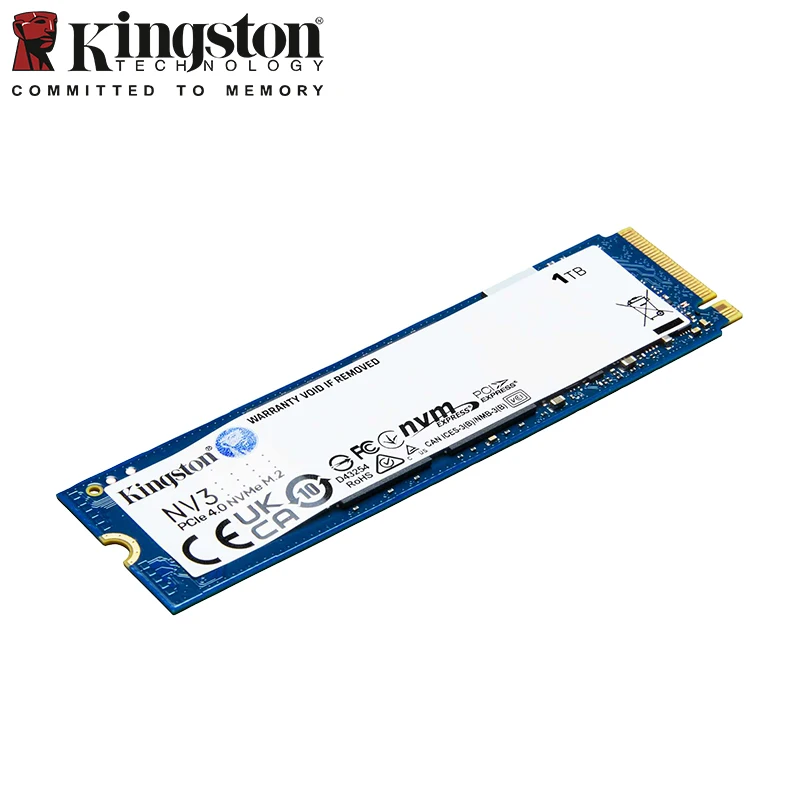 Kingston NV3 PCIe 4.0 NVMe SSD M.2 2280 Solid State Drive