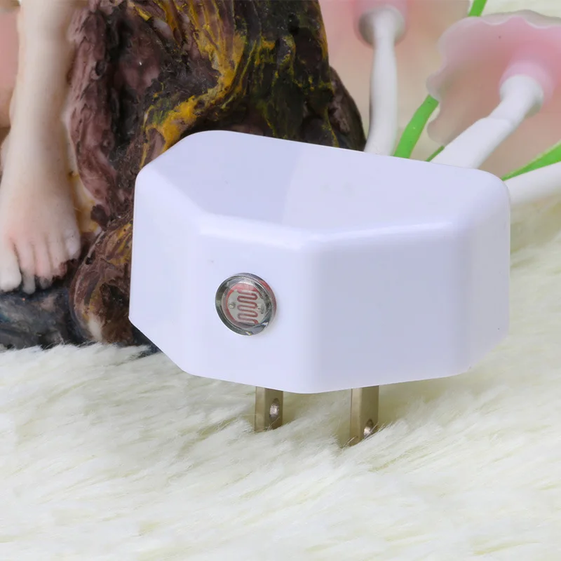 Mushroom Night Indoor Wall Light US EU Plug Romantic Colorful Bulb Bedside Atomsphere Lamp Home Illumination Decoration