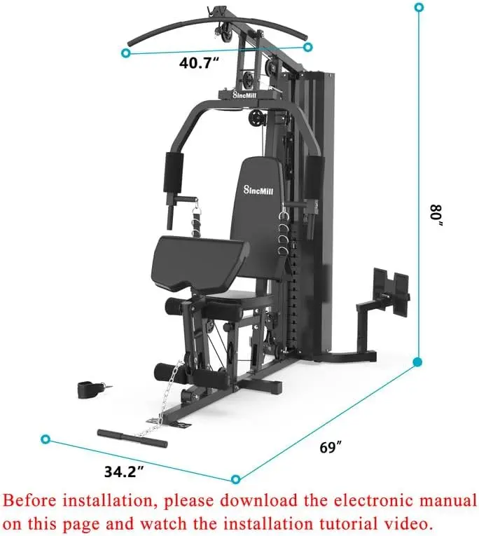 Gym Multifunctional Full Body Home Gym for Home Workout Exercise Fitness 5