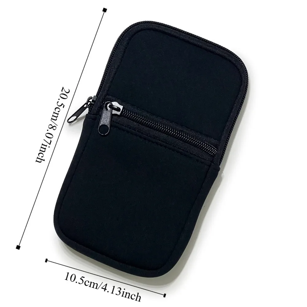 Neoprene Zipper Phone Bag with Handle - Protective & Dustproof Pouch for Portable Power Source