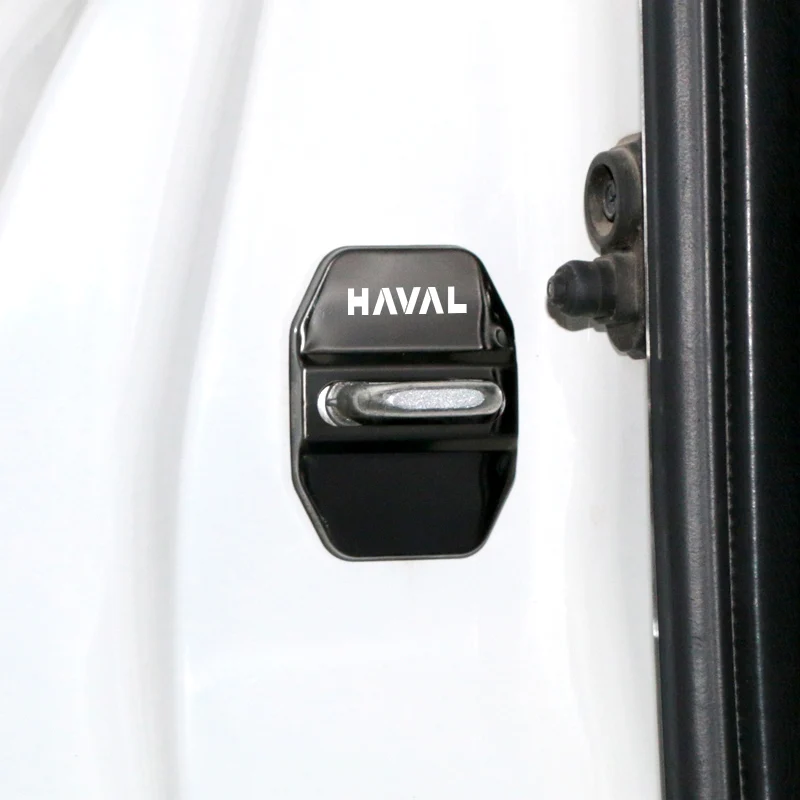 4pcs Car Door Lock Cover Case Protect Anti Rust Buckle For Haval H5 H6 H7 H9 F7 F7X auto Accessories Car Styling car door lock cover