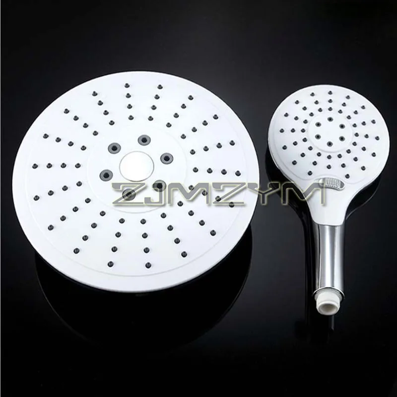 

Adjustable Rotating Rain Shower Set PC Wall-hung Type Electroplate Pressurized Shower Head Anti-Leak Rainfall Spray