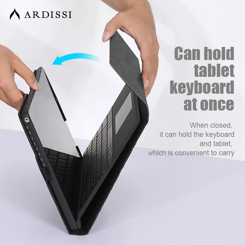 Ardissi Case Capa para Microsoft Surface Pro Plus x go Manga Bolsa Suporte à Prova de Choque Flip Dobrado Protecter