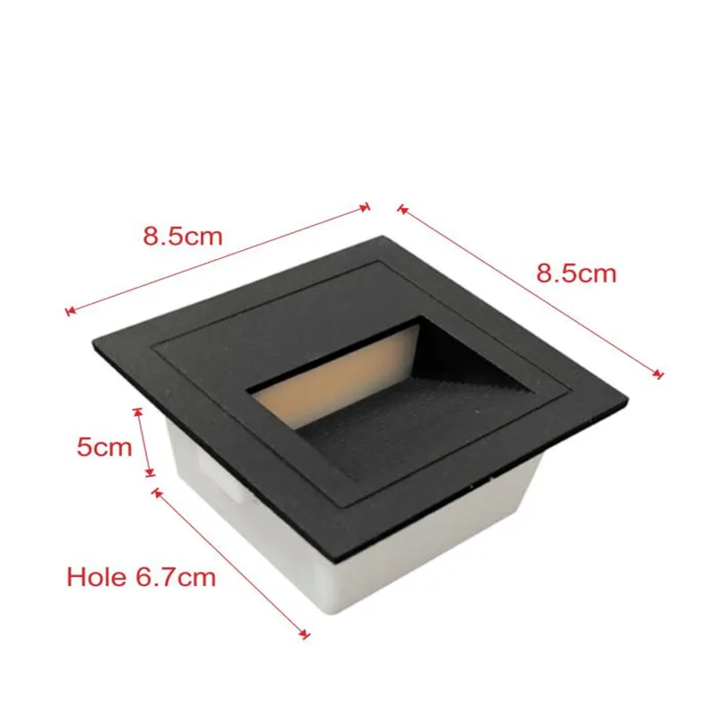 LED Wall Light 5W Waterproof Stair Step Recessed Lamp Image 4