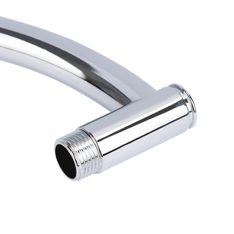 Rallonge De Pommeau De Douche Réglable En Nickel Brossé Pour N'importe Quel Angle De Douche, Bras De Douche Droit Universel