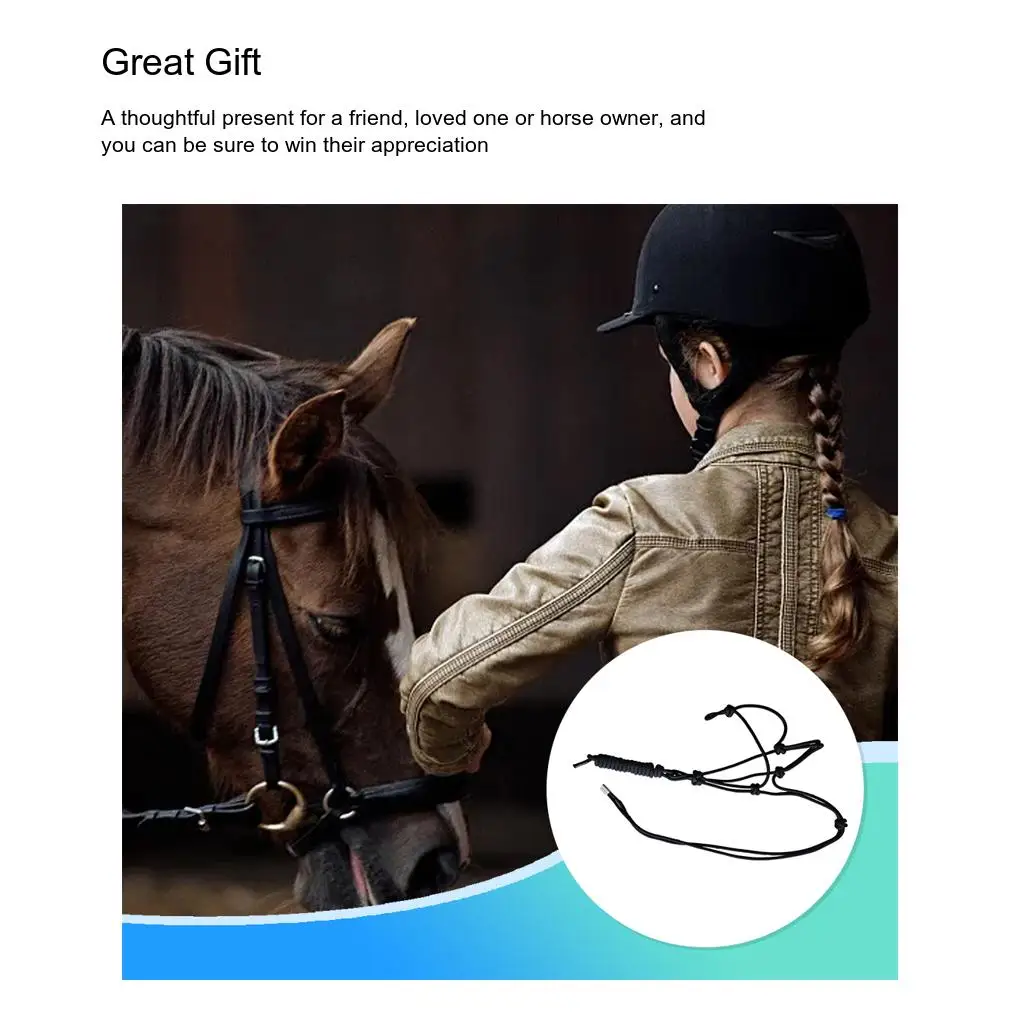 Horse Halter Knot Training Headstall Webbing Rope Collar Show Supply 5