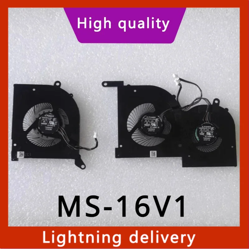 

CPU fan GPU Cooling Fan For MSI GS66 WS66 Stealth 10SD 10SE 10SF 10SFS 10SGS MS-16V1 BS5005HS-U4Q BS5005HS-U4J 16V1-G-CW