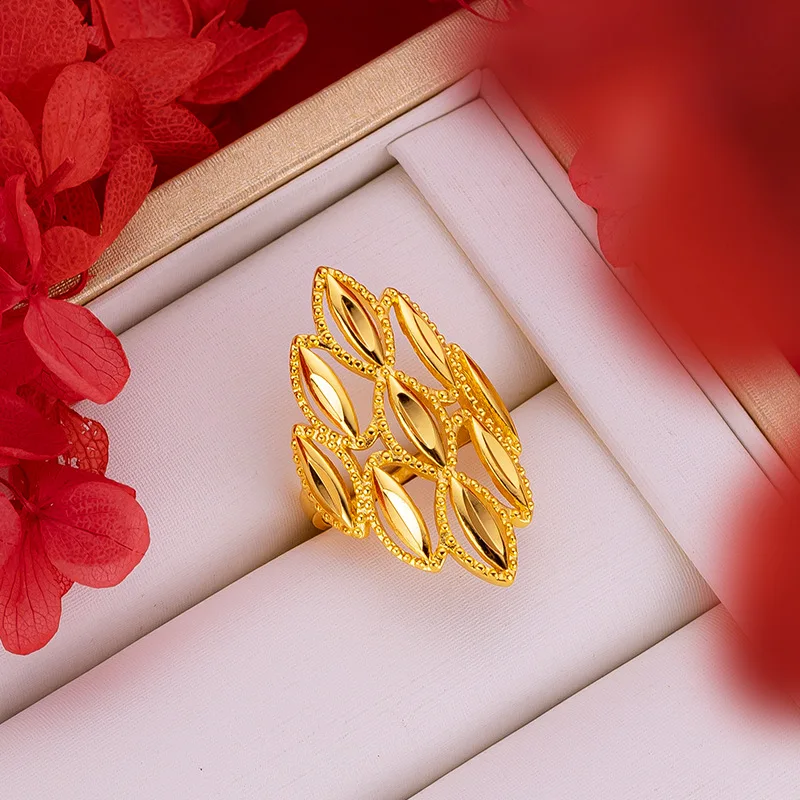 K18幅広花彫りリング　2686K2505 K18YG / incisione ring (彫りリング) | TSUNEOKA JEWELRY