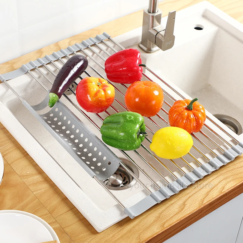 Dropship Roll Up Dish Drying Rack, The Sink Dish Drying Rack