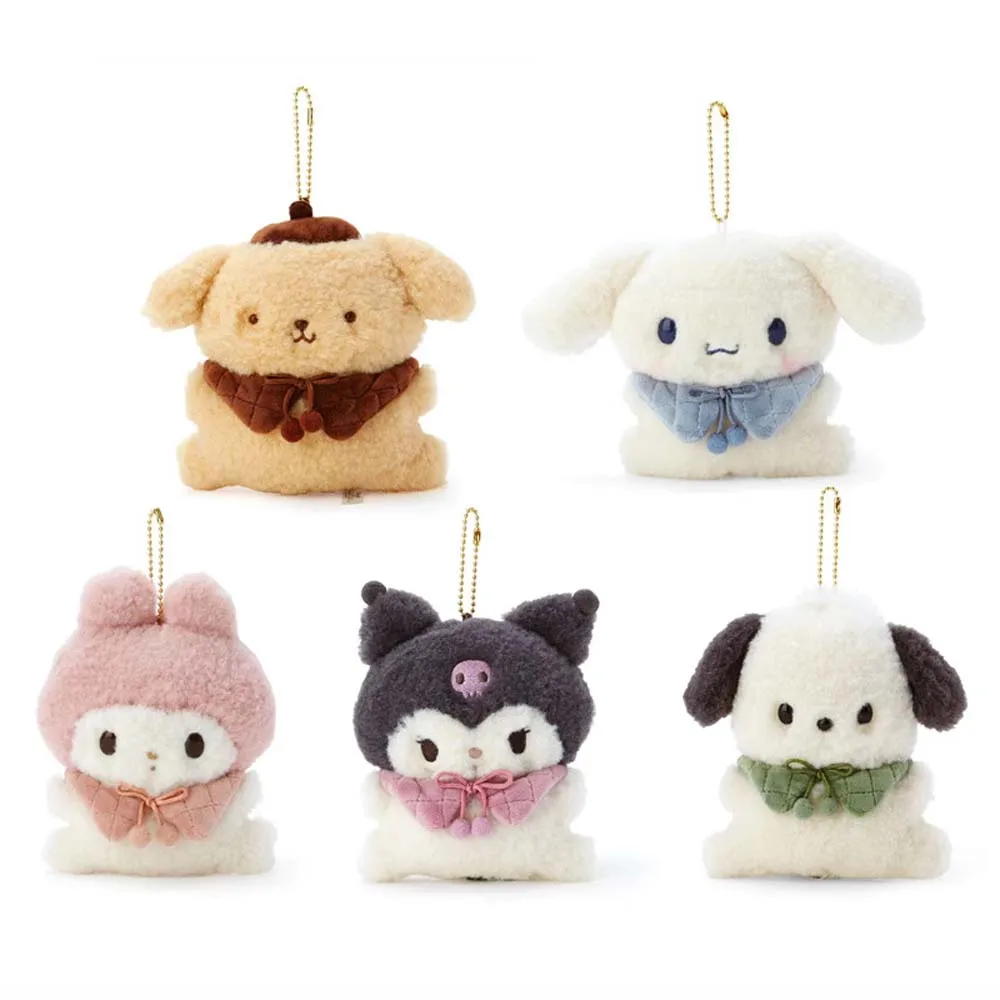 

Sanrio Plush Toy Keychain Cinnamoroll Pudding Dog My melody Pochacco Cartoon Soft Stuffed Doll Kawaii Schoolbag Pendant Gift