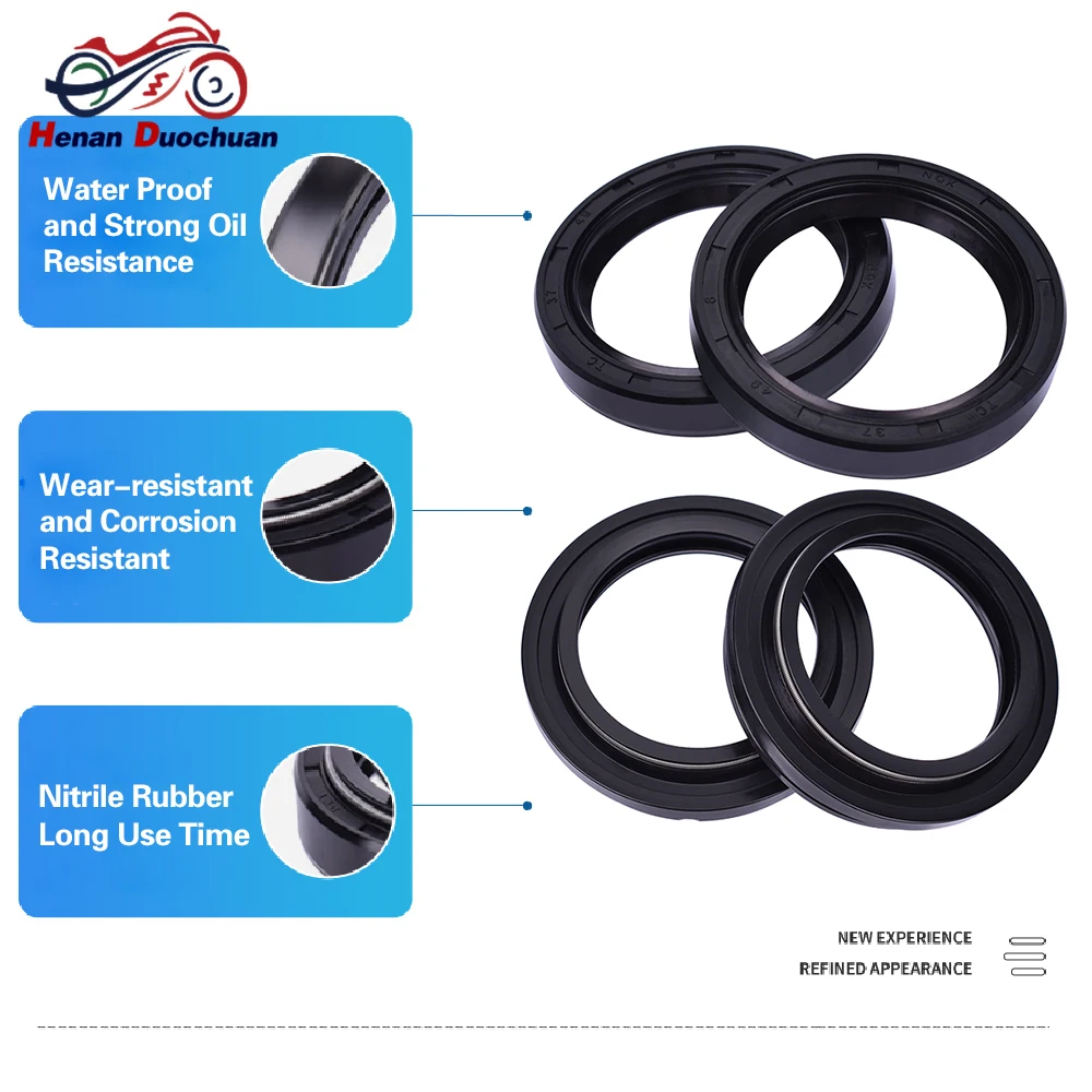 

37x49x8 Motorcycle Front Fork Oil Seal 37 49 Dust Cover For YAMAHA XJ900 Seca XJ 900 XJ900R XJ900F XV920 XV920R Seca XV 920