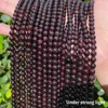 100% Natural Star Light Garnet Loose Beads For Jewelry Making Bracelet Necklace Accessories 15'' 5 6 7 8mm 3