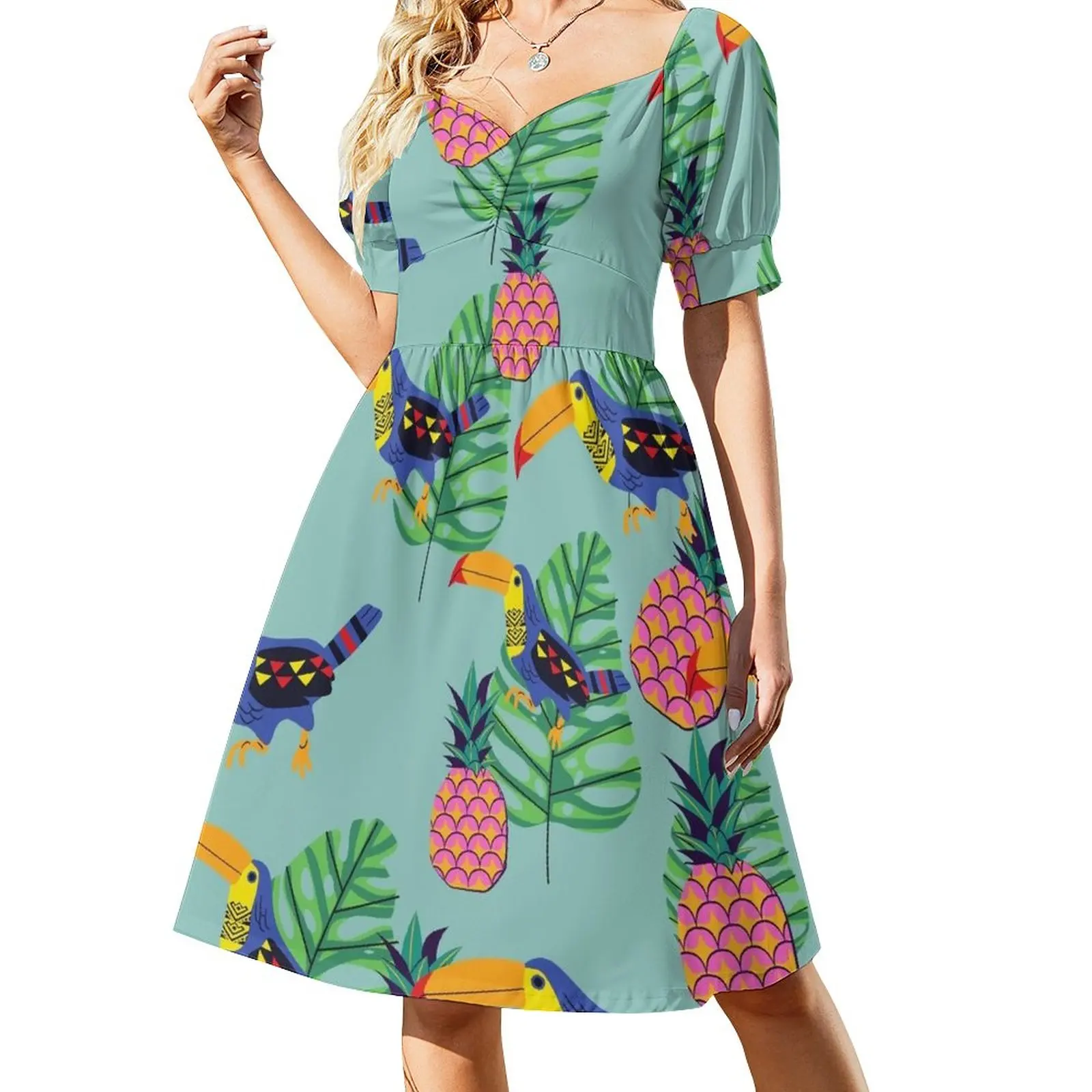 

Toucan Vibes Dress Elegant gown luxury woman party dress Womens dresses