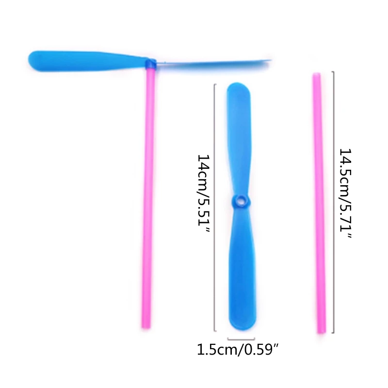 Bamboo Flying Toy 100pcs for Children Outdoor Play