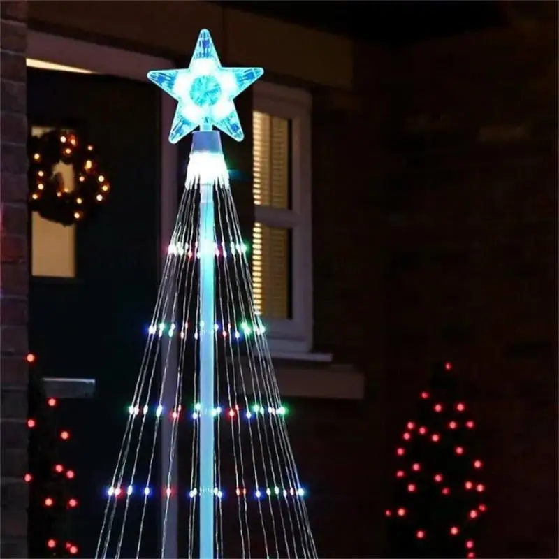 2024 LED Christmas Tree Light Party Cone Animated Lightshow Outdoor Garden Led String Lights Waterproof Home Xmas Decorations