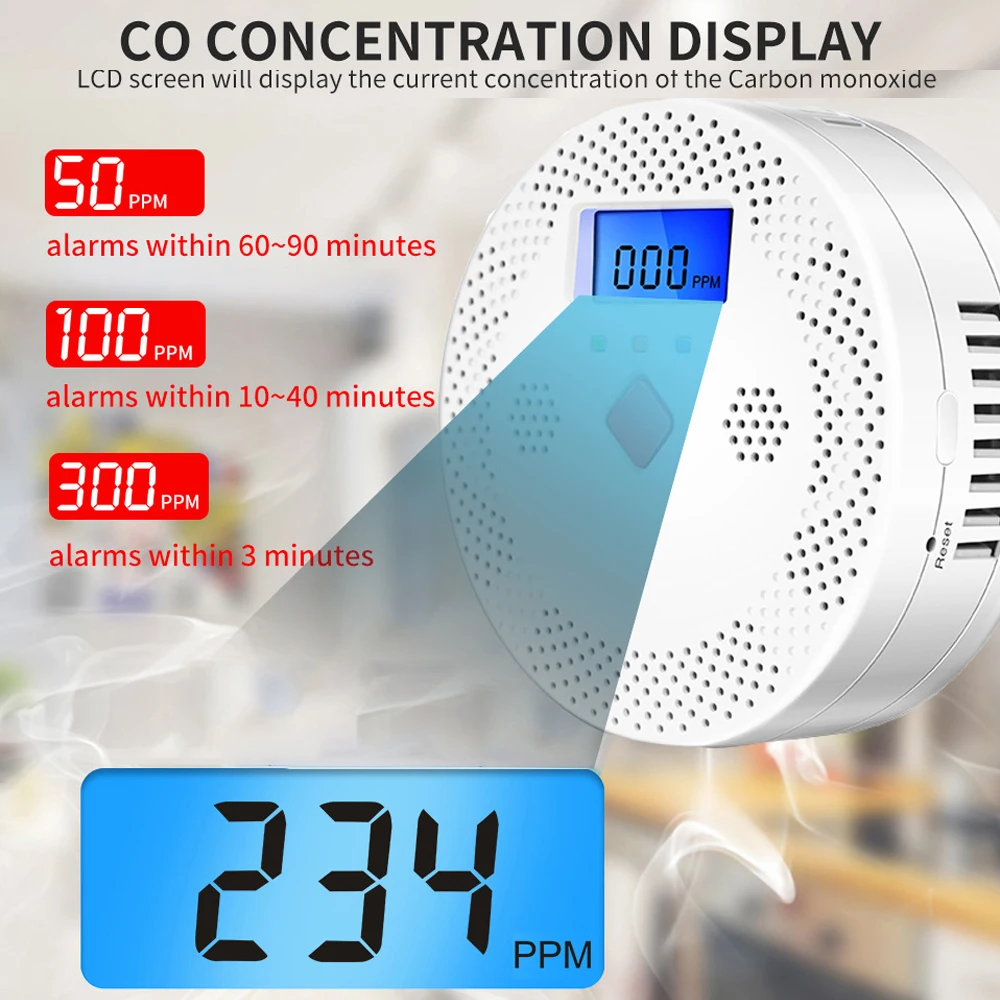 Detector CO LCD Display