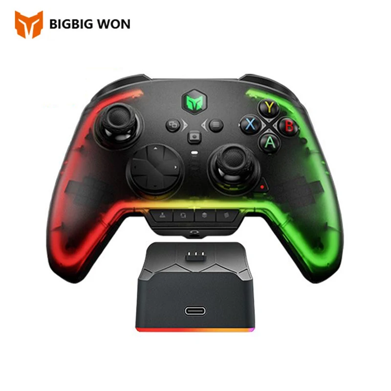 

Original BIGBIG WON Rainbow 2 Pro Gaming Controller Hall Trigger FPS Wireless Gamepad Three Mode Joystick For PC Gamer Switch