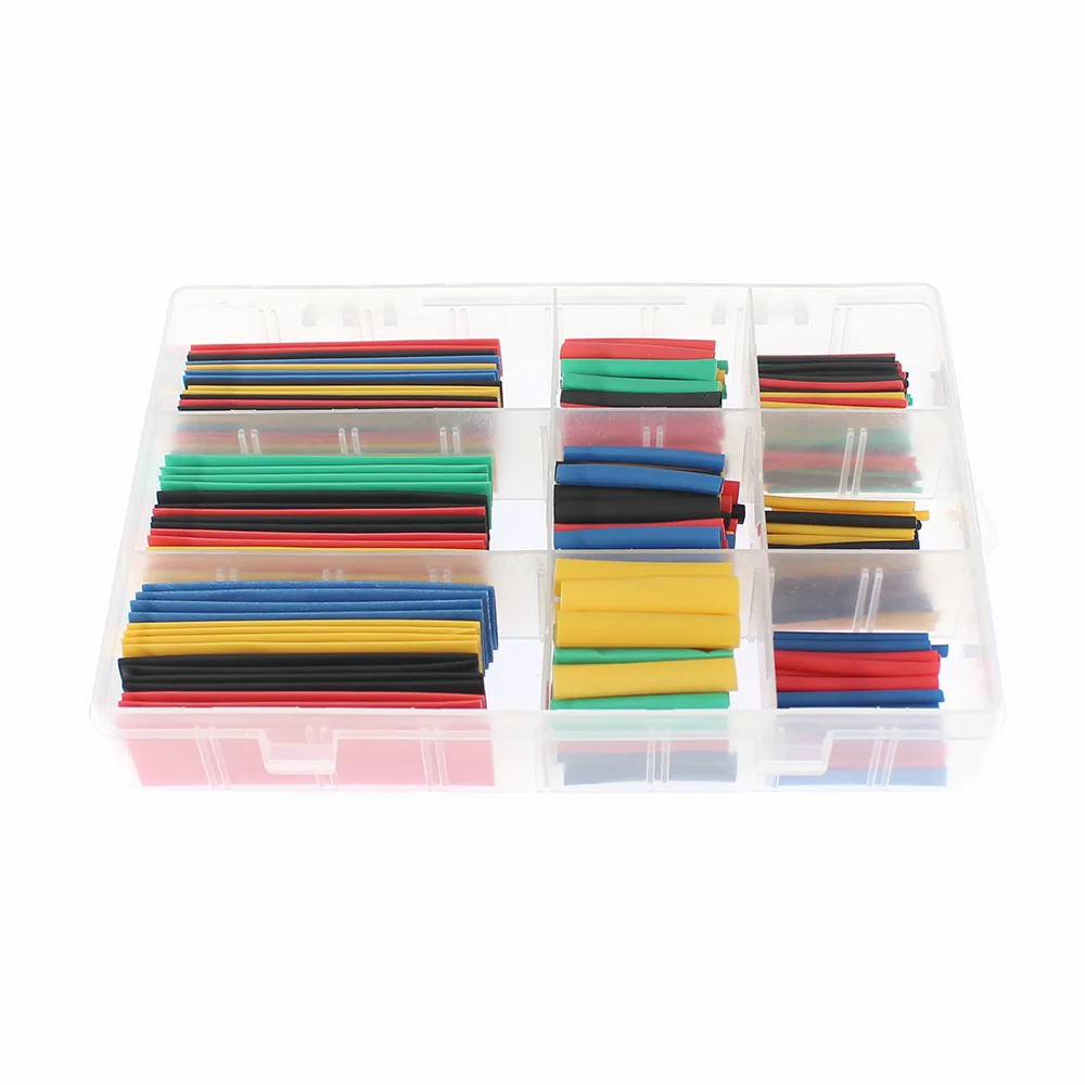 102-850PCS 2:1 3:1 Heat Shrink Tube thermal insulation Sleeving Tubing Assortment Kit,Electrical Wire Wrap Cable termoretractil