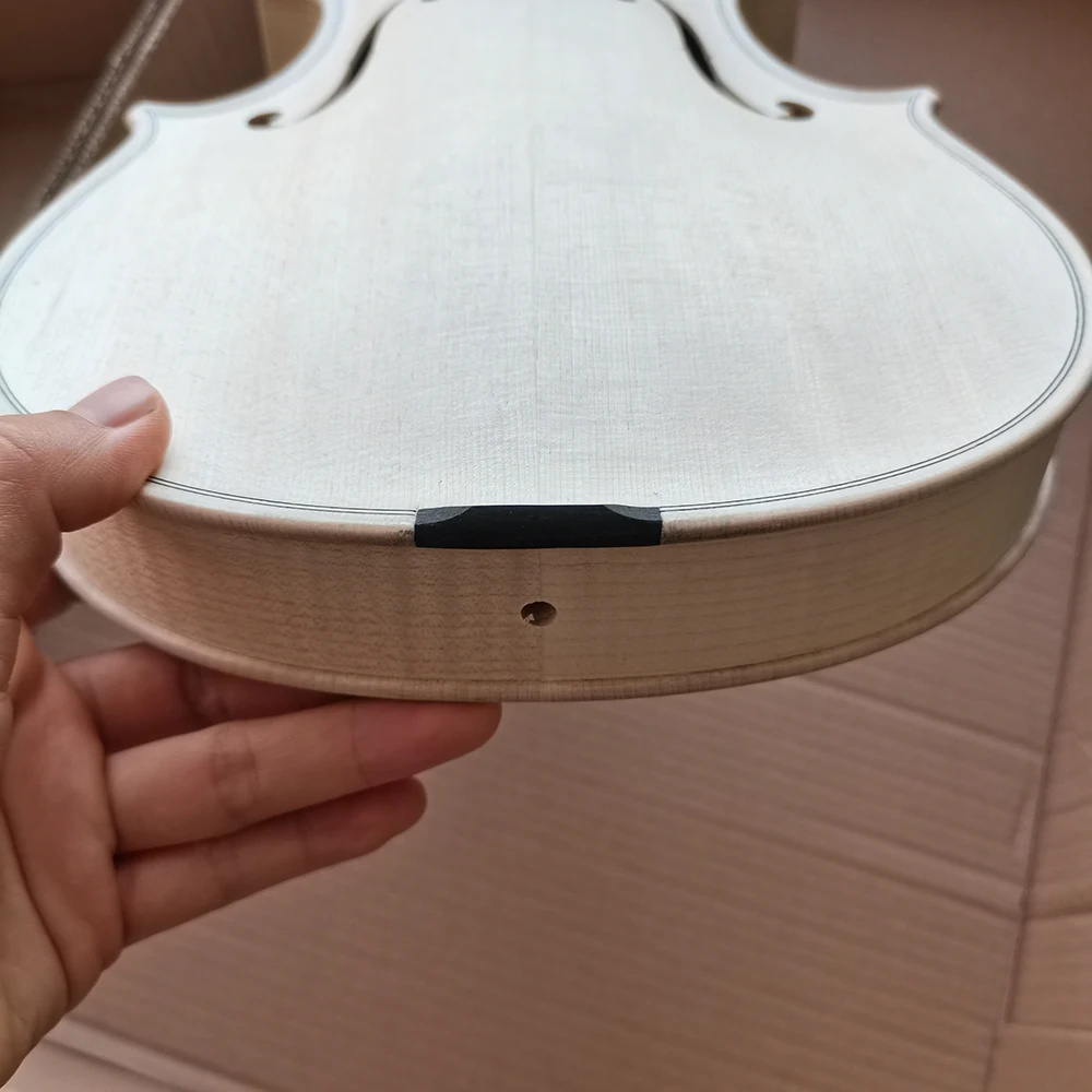 Stradivari European spruce Flame Maple violin white embryo unfinished white maple wood violin 4/4 3/4 1/4 1/2 DIY