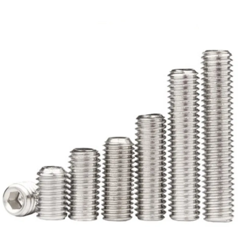 1000pc/set DIN916 m3x3/4/5/6/8/10/12/16/20Stainless Steel