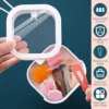 4Pcs Hair Tie Organizer Portable Travel Qtip Holder Small Hair Accessory Storage Containers Hanging Hair Clip Organizer Box for 2