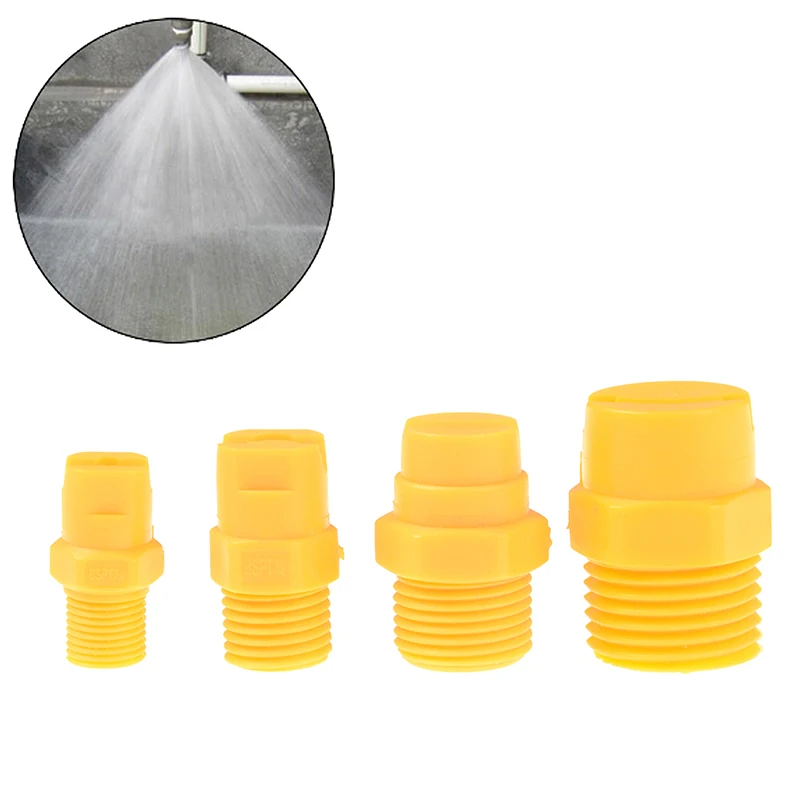 

1pcs Plastic Vee Jet Flat Fan Spray Nozzle 1/8" 1/4" 1/2" Industrial Cleaning Washing C42