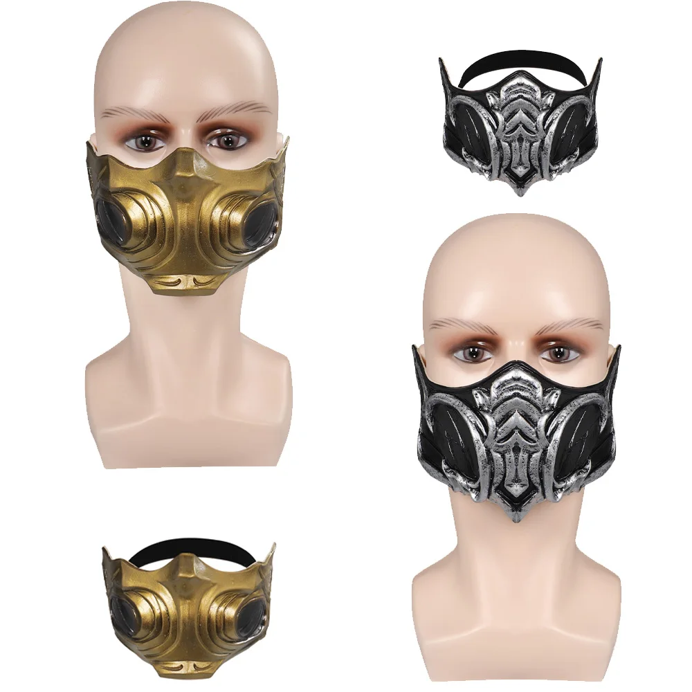 

Game Mortal Cos Kombat Cosplay Scorpion Mask Sub-Zero Latex Masks Helmet Masquerade Halloween Party Costume Props Accessories