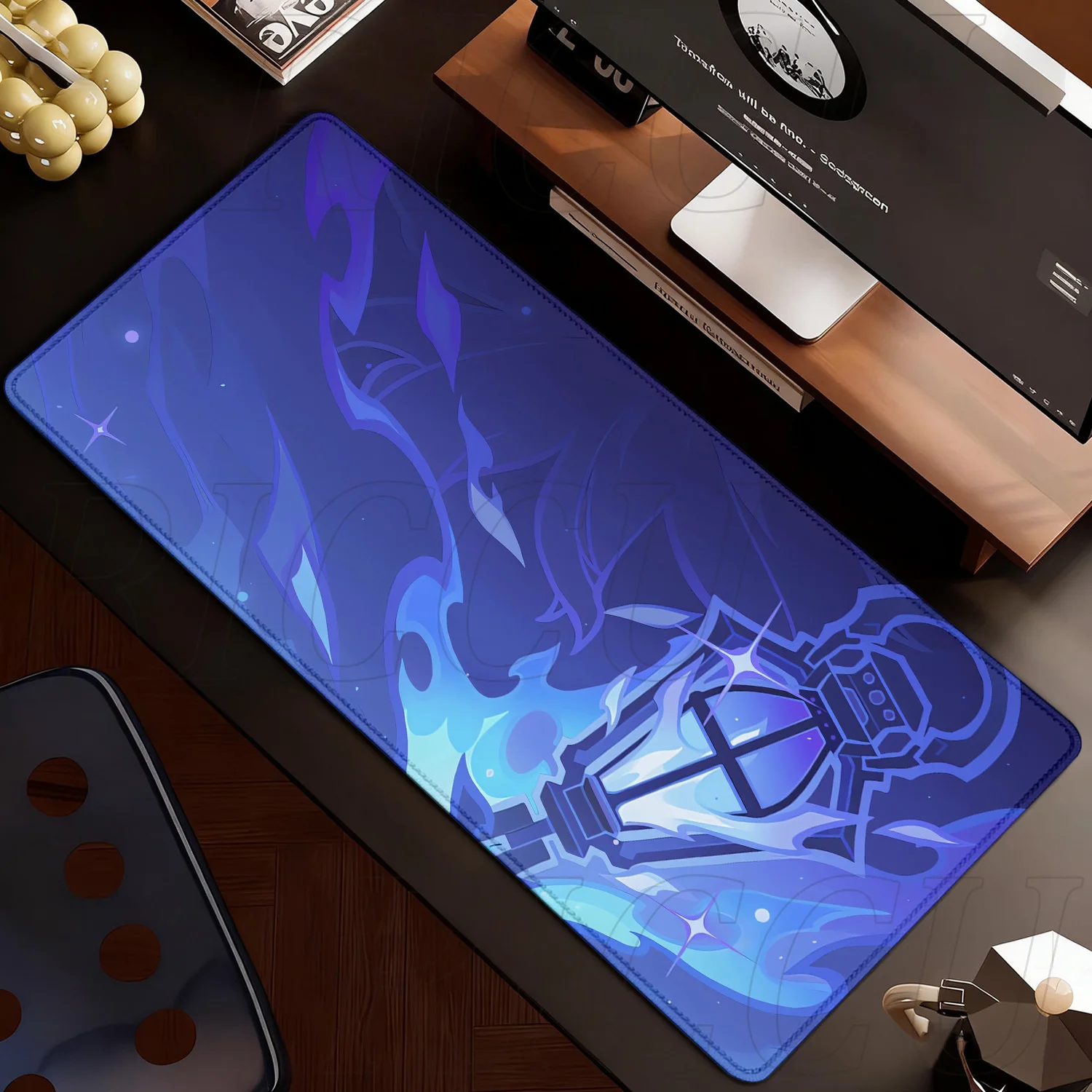Large Genshin Impact Gaming Desk Mat - Extended Mouse Pad and Keyboard Surface