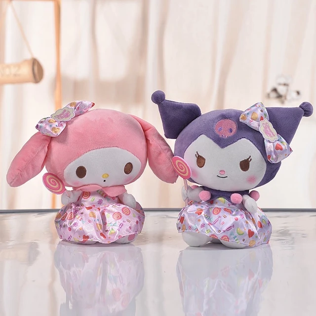 Sanrio – jouet en peluche kawaii Kuromi My Melody Hello Kitty, poupée à  cannelle pour enfants, Collection de dessin animé - AliExpress