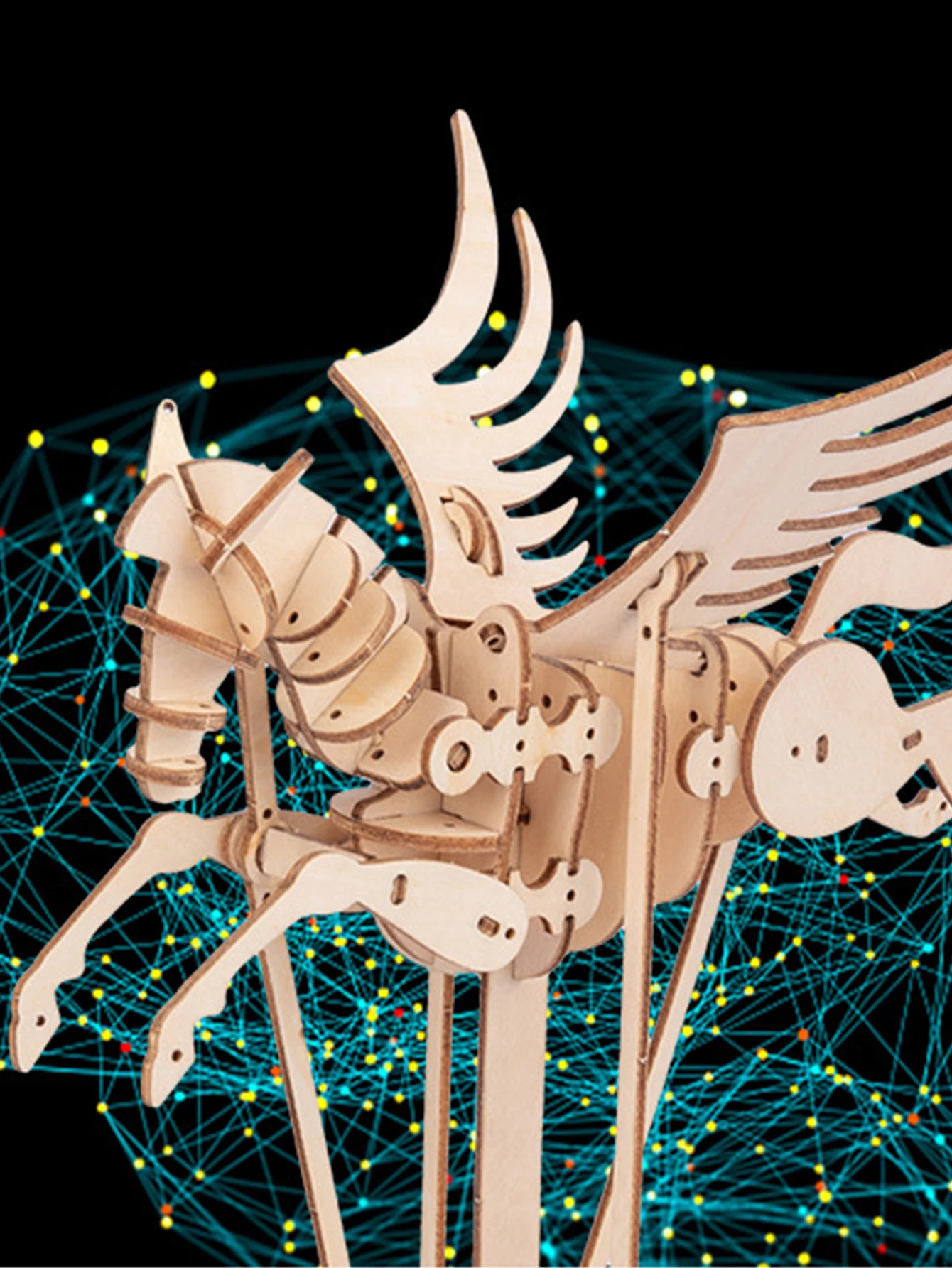 Деревянный 3D-пазл Pegasus, Набор для творчества и рукоделия, креативное украшение, подарок на день рождения и Рождество