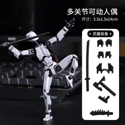 Articulated Shapeshift Robot Action Figure for Dynamic Stop Motion Animation (Grey)