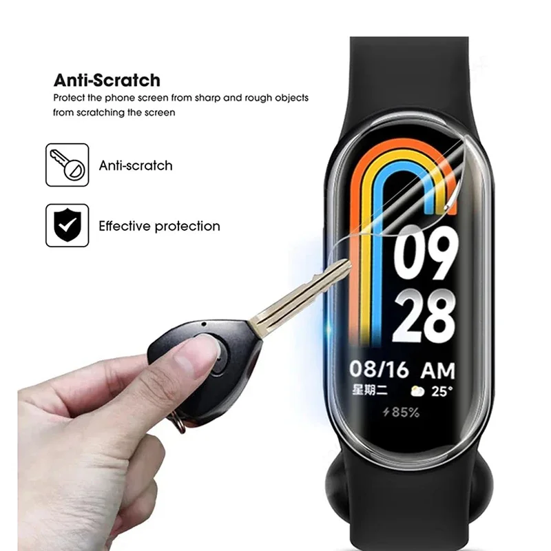 5/10 pezzi pellicola idrogel per Xiaomi Mi Band 10 9 protezione dello schermo pellicole protettive morbide per Miband10 Miband9 Smart Band accessori - immagine 3