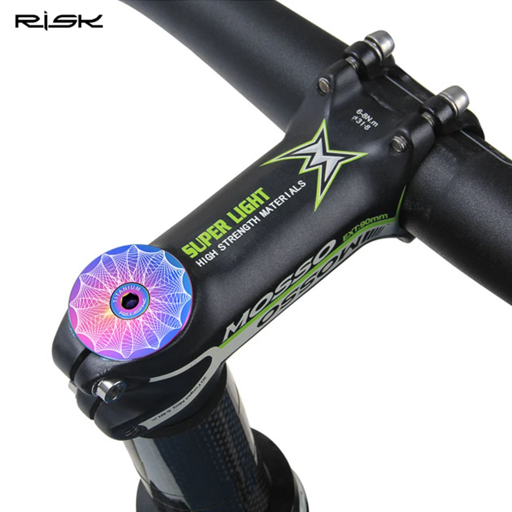 39mm - Capuchon supérieur de tige de vélo entièrement en carbone, Avec