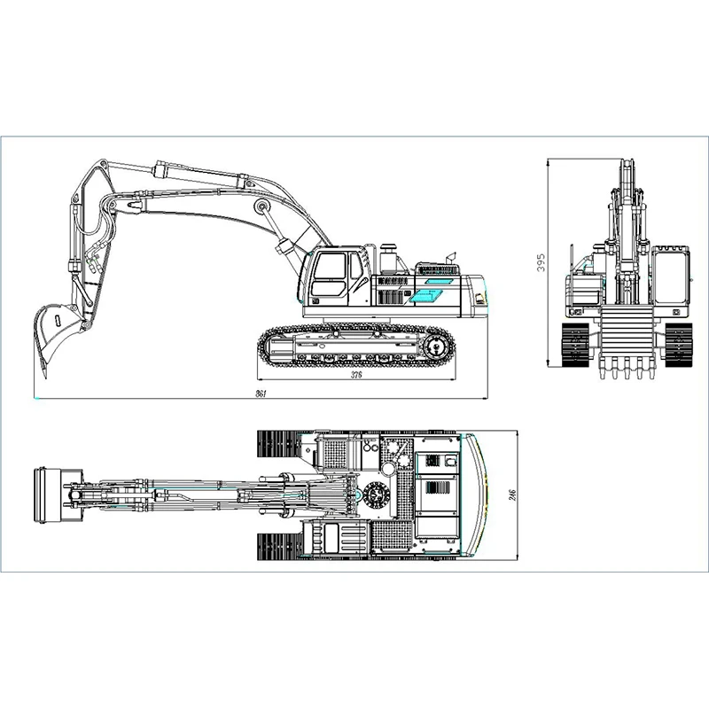 JDM 106 V2 1/14 Earth Digger 360L Assembled Metal Hydraulic RC Excavator Remote Control Truck Model With I6S Radio TH18487-SMT5 6
