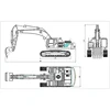 JDM 106 V2 1/14 Earth Digger 360L Assembled Metal Hydraulic RC Excavator Remote Control Truck Model With I6S Radio TH18487-SMT5 6