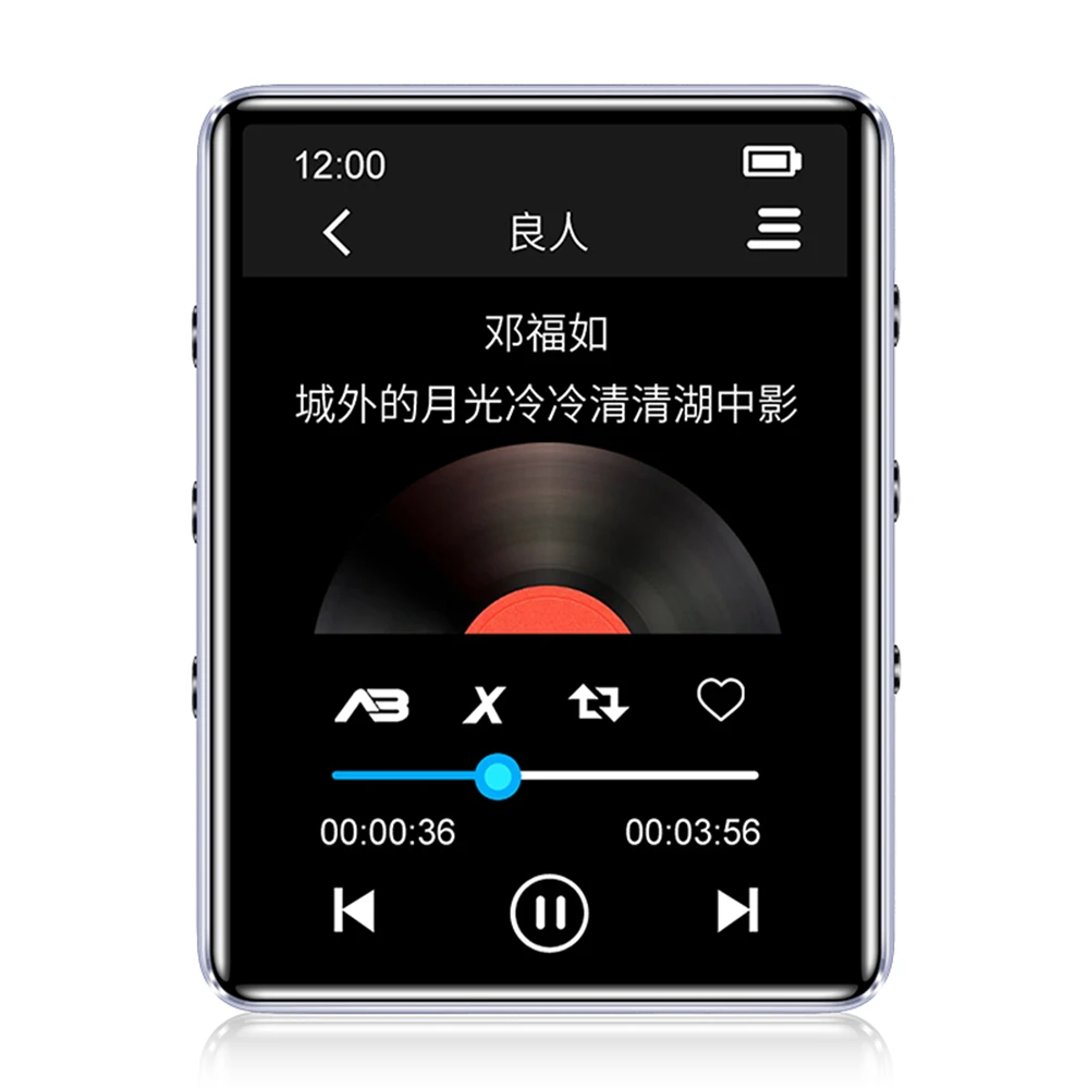 Музыкальный mp3-плеер X60 BT с сенсорным экраном и встроенным 4 Гб Hi-Fi портативный