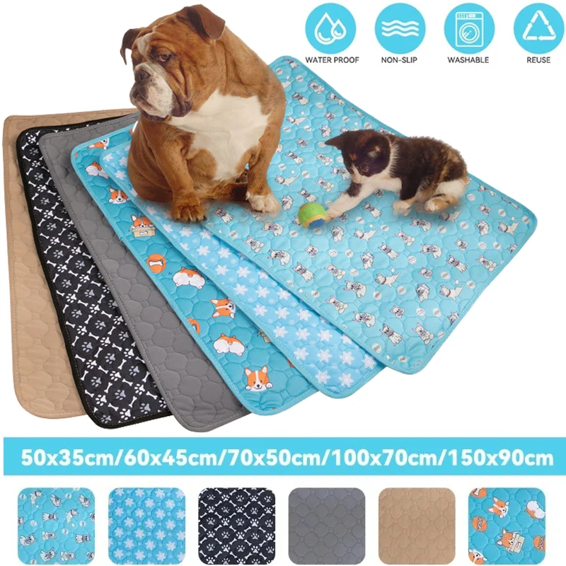 Reusable Dog Pee Pad Blanket Absorbent Diaper Washable Puppy Training Pad Pet Bed Urine Mat for Pet Car Seat Cover Pet Supplies Reusable Dog Pee Pad Blanket Absorbent Diaper Washable Puppy Training Pad Pet Bed Urine Mat for Pet Car Seat Cover Pet Supplies