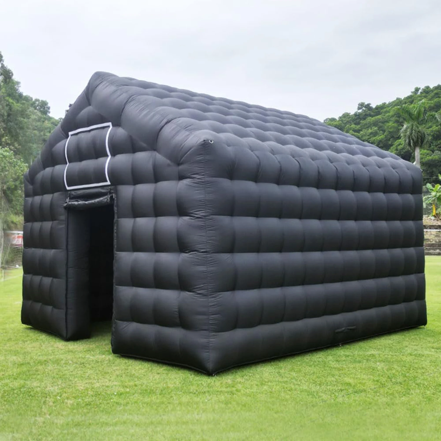 Inflatable Cube Disco Black Tent Big Mobile Portable Inflatable Night Club Tent House Pavilion For Backyard/Club Wedding Party 4