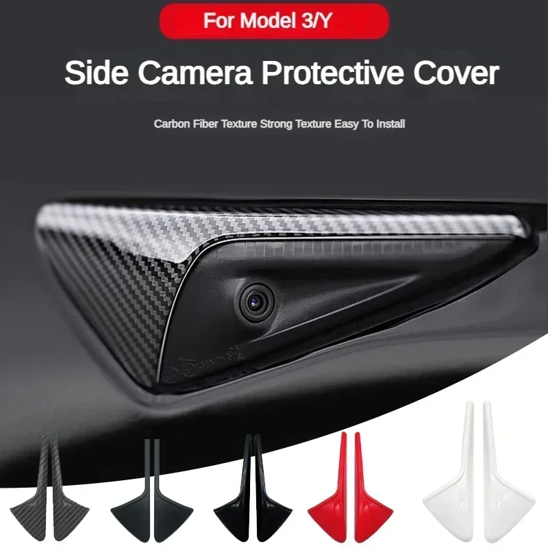 Car Exterior Accessories For Tesla Model 3/Y 2025 Model Side Camera Cover & Turn Signal Trim Protector ABS Fender Accessory