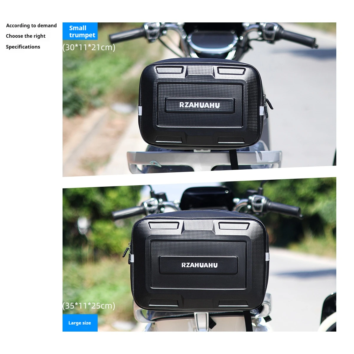 Motorrad tasche Rücksitz Tasche wasserdicht große Kapazität Hänge tasche Aufbewahrung tasche Fahrrad zubehör Motorrad zubehör – Detail 4