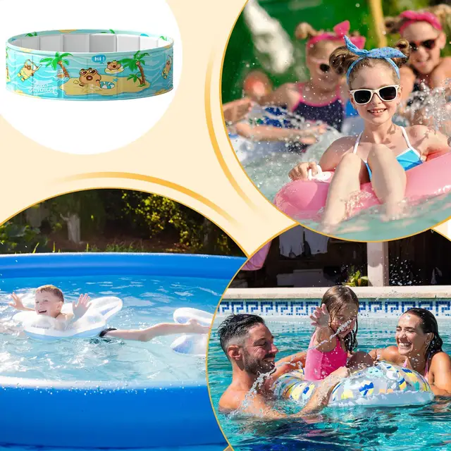Foldable Non-inflatable Swimming Pool Non-inflatable Ground Swimming Pool Portable Waterproof Bath Basin Swim Tool For Backyard 3
